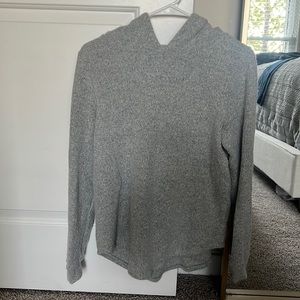 Soft Gray Hooded Sweater